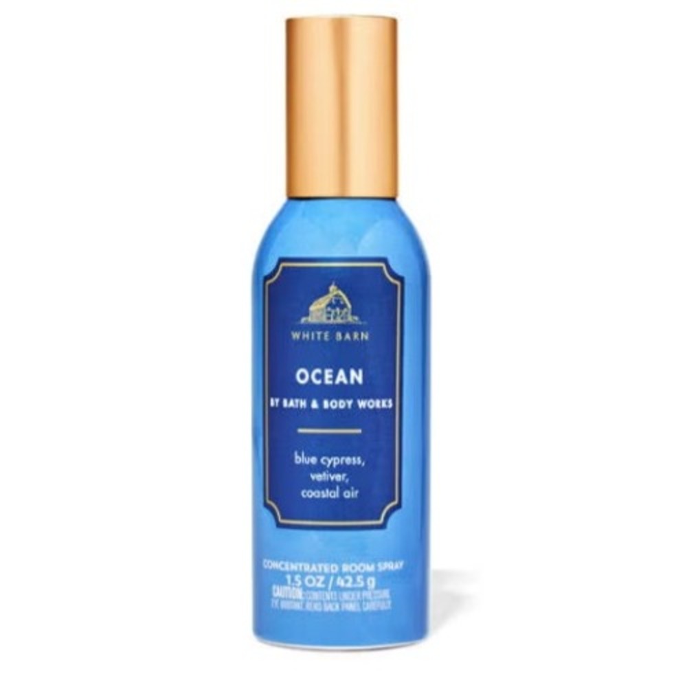 Bath & Body Works White Barn Ocean Concentrated Room Spray 1.5 oz Blue Cypress